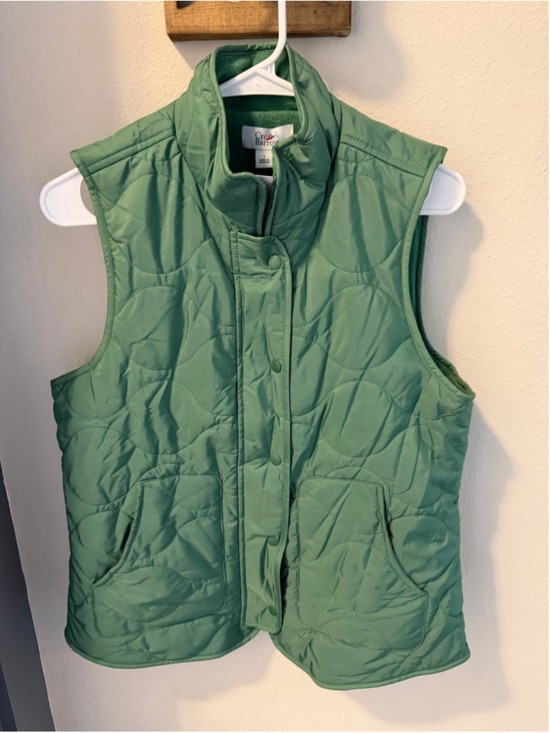 Croft & Barrow Jackets & Blazers - Croft & Barrow Quilted Fleece Lined Vest Green Size S NWT